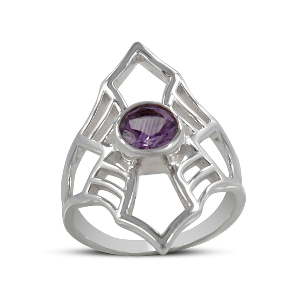 925 Sterling Silver Amethyst Ring