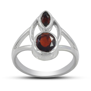 925 Sterling Silver Blue Topaz Ring