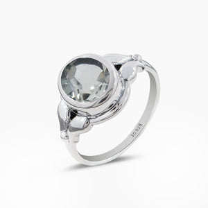 Natural Citrine Silver Rings