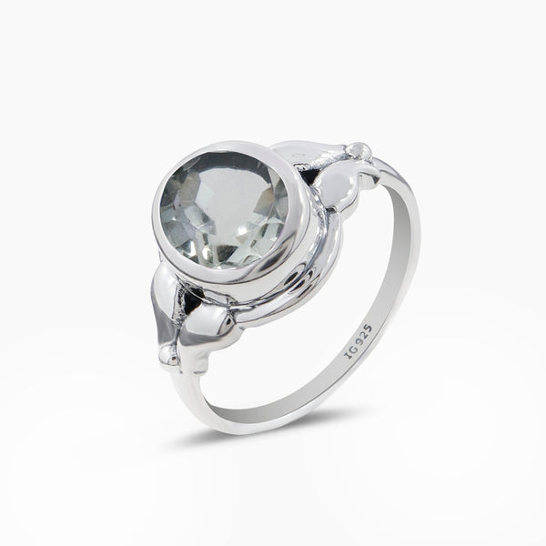 Natural Citrine Silver Rings