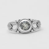 925 Silver Rainbow Moonstone Rings