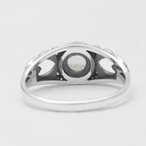 925 Silver Rainbow Moonstone Rings