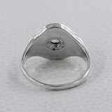 Natural Garnet Silver Rings