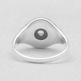 Natural Garnet Silver Rings