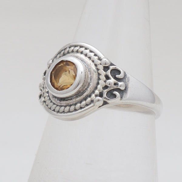 925 Sterling Silver Citrine Rings
