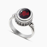 Natural Amethyst 925 Sterling Silver Ring