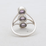 Purple Amethyst Silver Designer Rings