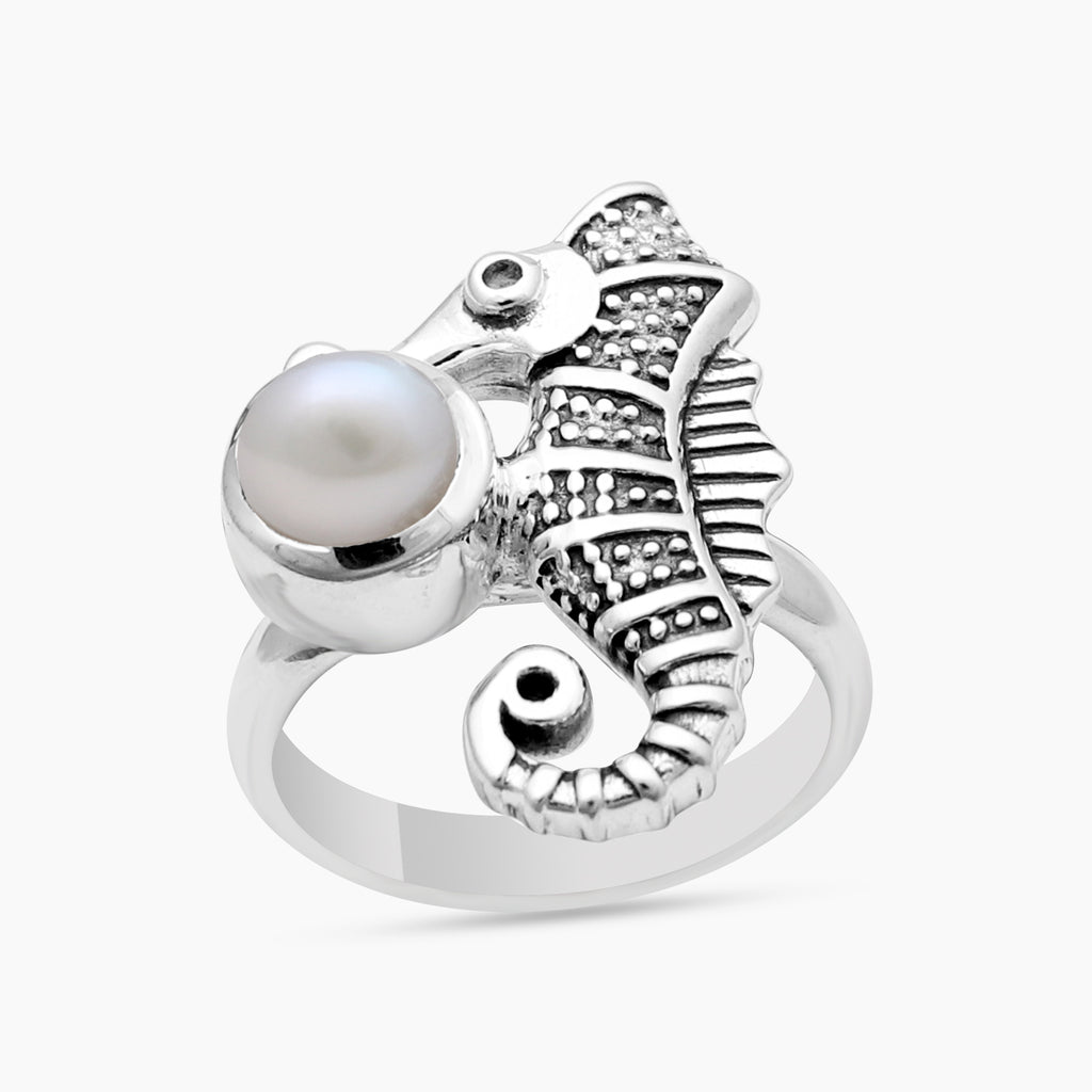 Pearl Silver Rings