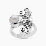 Pearl Silver Rings