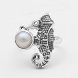 Pearl Silver Rings