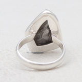 925 Sterling Silver Raw Meteorite Rings