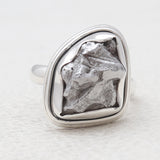 925 Sterling Silver Raw Meteorite Rings