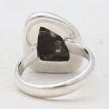 925 Sterling Silver Raw Meteorite Rings