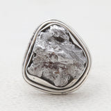 925 Sterling Silver Raw Meteorite Rings