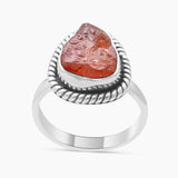 925 Silver Fanta Garnet Rings