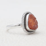 925 Silver Fanta Garnet Rings