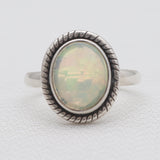 Ethiopian Opal Sterling Silver Rings