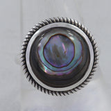 Spectrolite Silver Ring