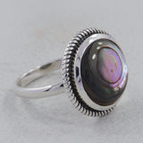 Spectrolite Silver Ring