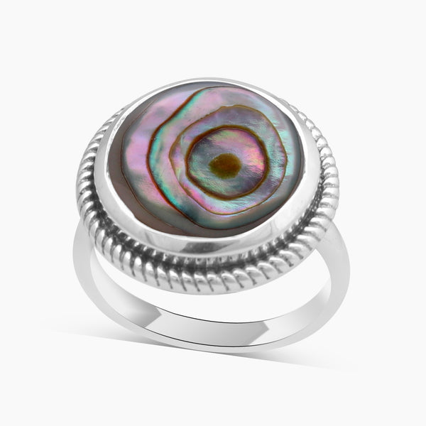 Spectrolite Silver Rings