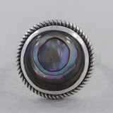 Spectrolite Silver Ring