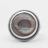 Spectrolite Silver Rings