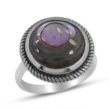 Spectrolite Silver Ring