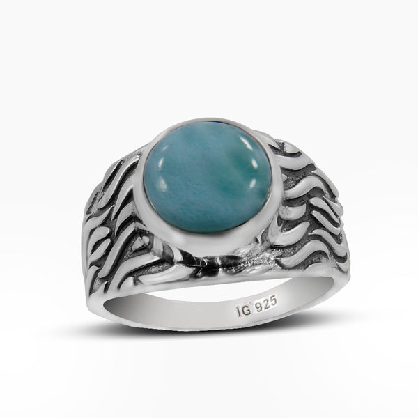 Natural Rainbow Moonstone Silver Rings