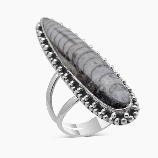 925 Sterling Silver Orthoceras Rings