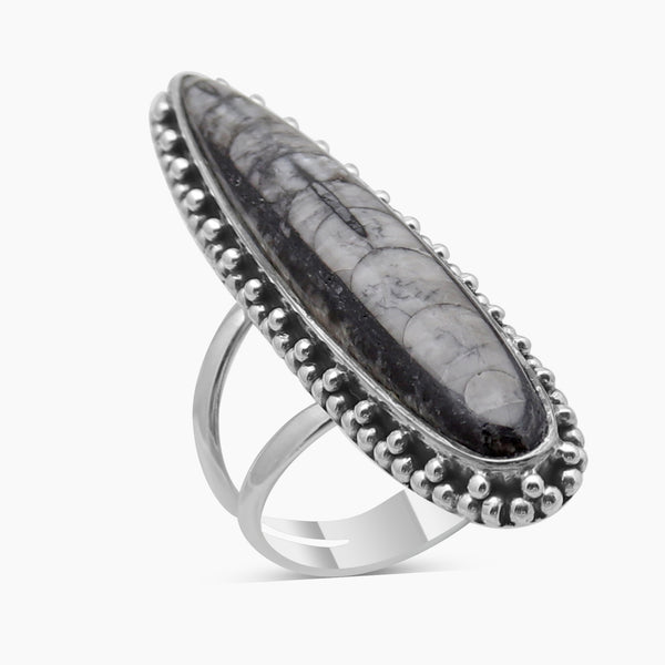 925 Sterling Silver Orthoceras Rings