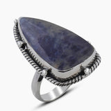 Purple Charoite Silver Rings