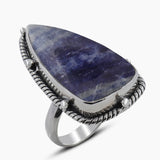 Purple Charoite Silver Rings