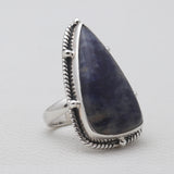 Purple Charoite Silver Rings