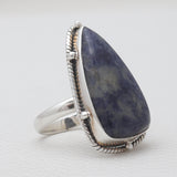 Purple Charoite Silver Rings