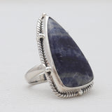 Purple Charoite Silver Rings