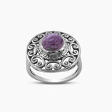 Tourmaline Silver Rings