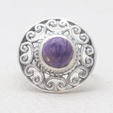 Tourmaline Silver Rings