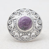 Tourmaline Silver Rings