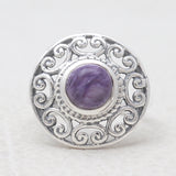 Tourmaline Silver Rings