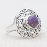 Tourmaline Silver Rings