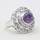 Tourmaline Silver Rings