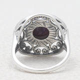 Tourmaline Silver Rings