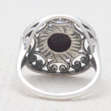 Tourmaline Silver Rings