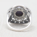 Tourmaline Silver Rings