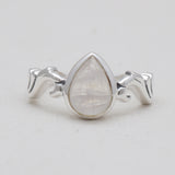 Natural Larimar Silver Designer Rings