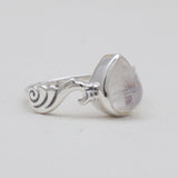 Natural Larimar Silver Designer Rings