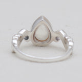 Natural Larimar Silver Designer Rings