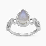 Natural Larimar Silver Designer Rings