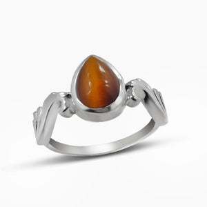 Natural Larimar Silver Designer Rings