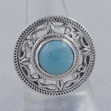 Natural Mexican Turquoise Silver Ring